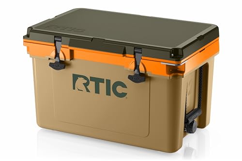 RTIC Ultra-Light 32 Quart Hard Cooler Insulated Portable Ice Chest Box for Drink, Beverage, Beach, Camping, Picnic, Fishing, Boat, Barbecue, 30% Lighter Than Rotomolded Coolers