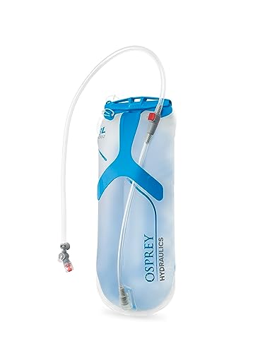 Osprey Hydraulics Backpack Water Reservoir with Bite Valve - BPA-Free, Leakproof Hydration Bladder with QuickConnect and Slide-Seal - Compatible with Most Hiking and Biking Packs, Clear
