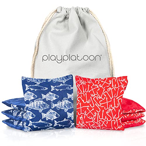 Professional Cornhole Bags - Set of 8 Regulation All Weather Double Sided - Sticky Side/Slick Side Bean Bags for Pro Corn Hole Game