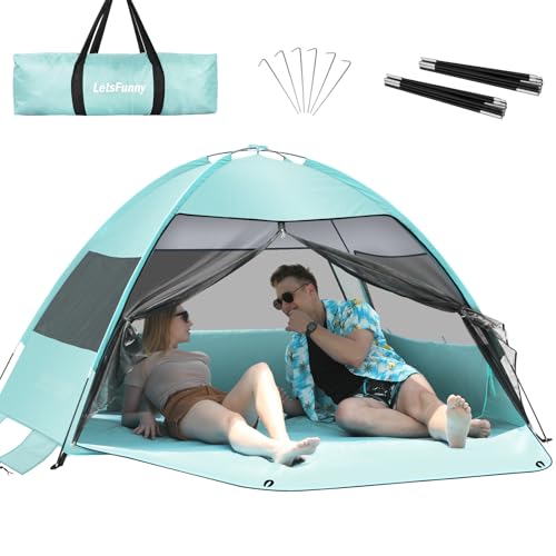 Large Easy Setup Beach Tent (Mint Green)