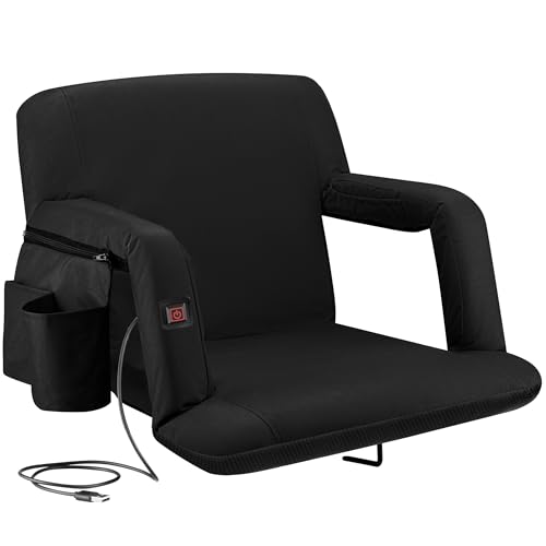 Alpcour Heating Massage Stadium Seat Deluxe Recliner