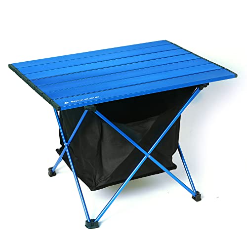 ROCK CLOUD Portable Camping Table Ultralight Aluminum Camp Table with Storage Bag Folding Beach Table for Camping Hiking Backpacking Outdoor Picnic