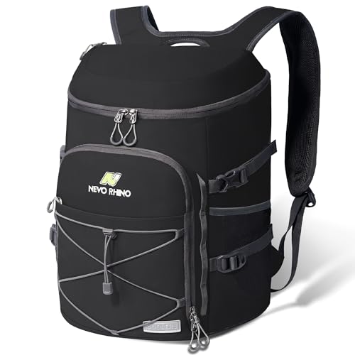 N NEVO RHINO Backpack Coolers Insulated Leak Proof 36/54 Cans,Portable Lightweight Waterproof Insulated Cooler Backpack for Men & Women Ideal for Camping,Travel,Beach,Picnics,Lunch & Day Trips