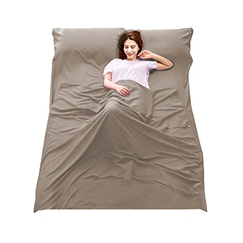 Sleeping Bag Liner Camping Travel Home Bed Sheet Lightweight Breathable Hotel Compact Sacks