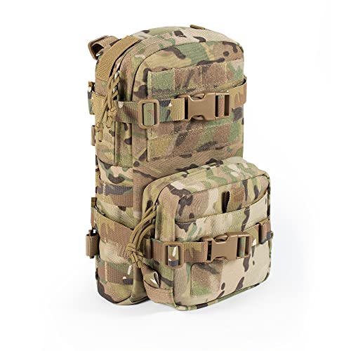 Tactical Small MOLLE Hydration Pack Outdoor Water Bladder Carrier Pack for Vest Backpack