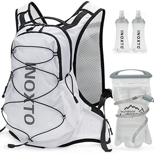 IX INOXTO Hydration Pack Backpack, Lightweight Water Backpack with 2L Leakproof Hydration Bladder Daypack for Men Women,Running Hydration Vest for Outdoor Trail