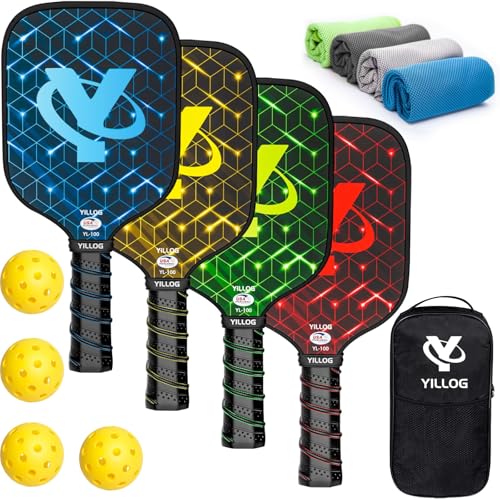 YILLOG Pickleball Set (w/ Towels)