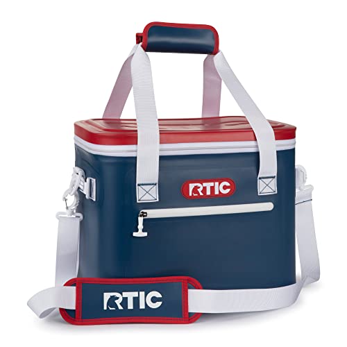 RTIC Ultra-Tough Soft Cooler 30 Can, Insulated Bag Portable Ice Chest Box for Lunch, Beach, Drink, Beverage, Travel, Camping, Picnic, Car, Trips, Floating Cooler Leak-Proof with Zipper