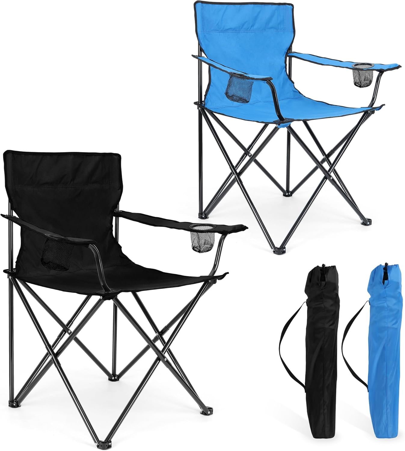 HaSteeL Foldable Camping Chair Set of 2