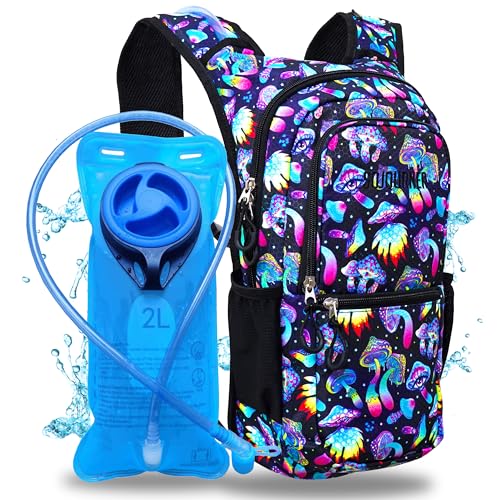 Sojourner Hydration Pack, Hydration Backpack - Water Backpack with 2l Hydration Bladder, Festival Essential - Rave Hydration Pack Hydropack Hydro for Hiking, Running, Biking, Festival Gear