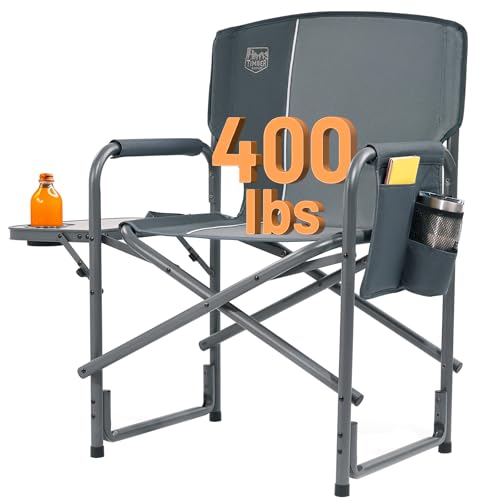 TIMBER RIDGE Aluminum Oversized Camping Chair (Gray)