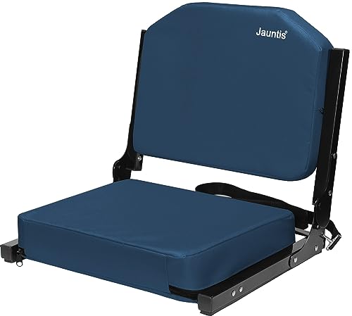 Stadium Seating for Bleachers, Bleacher Seats with Ultra Padded Comfy Foam Backs and Cushion, Wide Portable Stadium Chairs with Back Support and Shoulder Strap