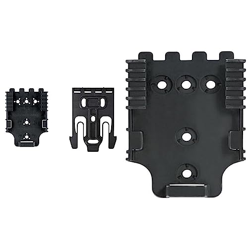 Safariland QLS 1-2 Quick Locking System Kit, Platform Attachment for Duty Holsters and Accessories with Locking Fork and Receiver Plate - Level 1 Retention, Black