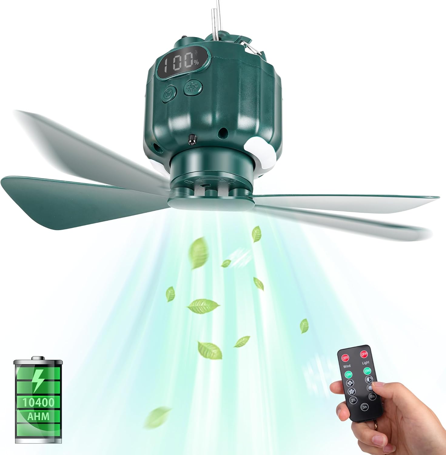 DUKUSEEK Ceiling Tent Fan