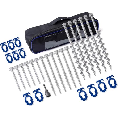 Homeon Wheels 18 Pcs Ground Anchors