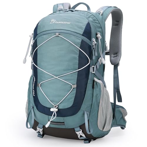 MOUNTAINTOP 40L Hiking Backpack Travel Daypack with Rain Cover for Outdoor Backpacking, Camping