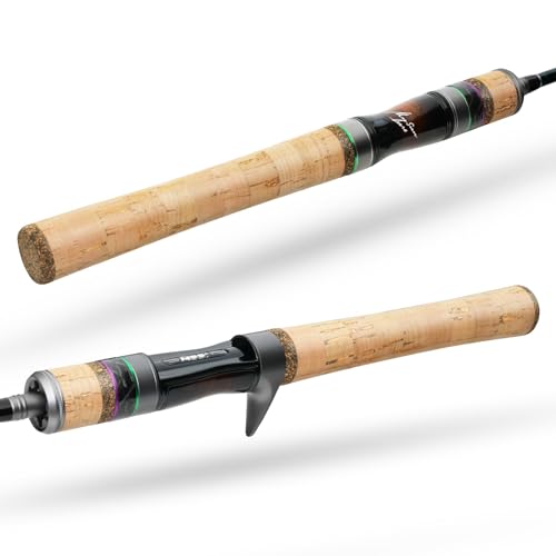 Magic L BFS Rod Ultralight Spinning & Casting Rod with Fast Action Fuji O+A Guide Rings and Graphite Reel Seat for Trout Crappie Bluegill and Panfish Finesse Fishing