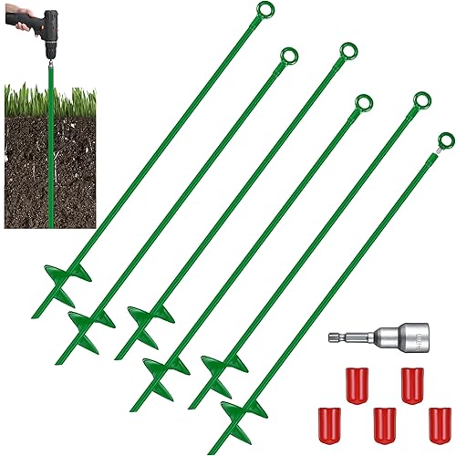 Lasnten 30" Heavy Duty Ground Anchor (Green)
