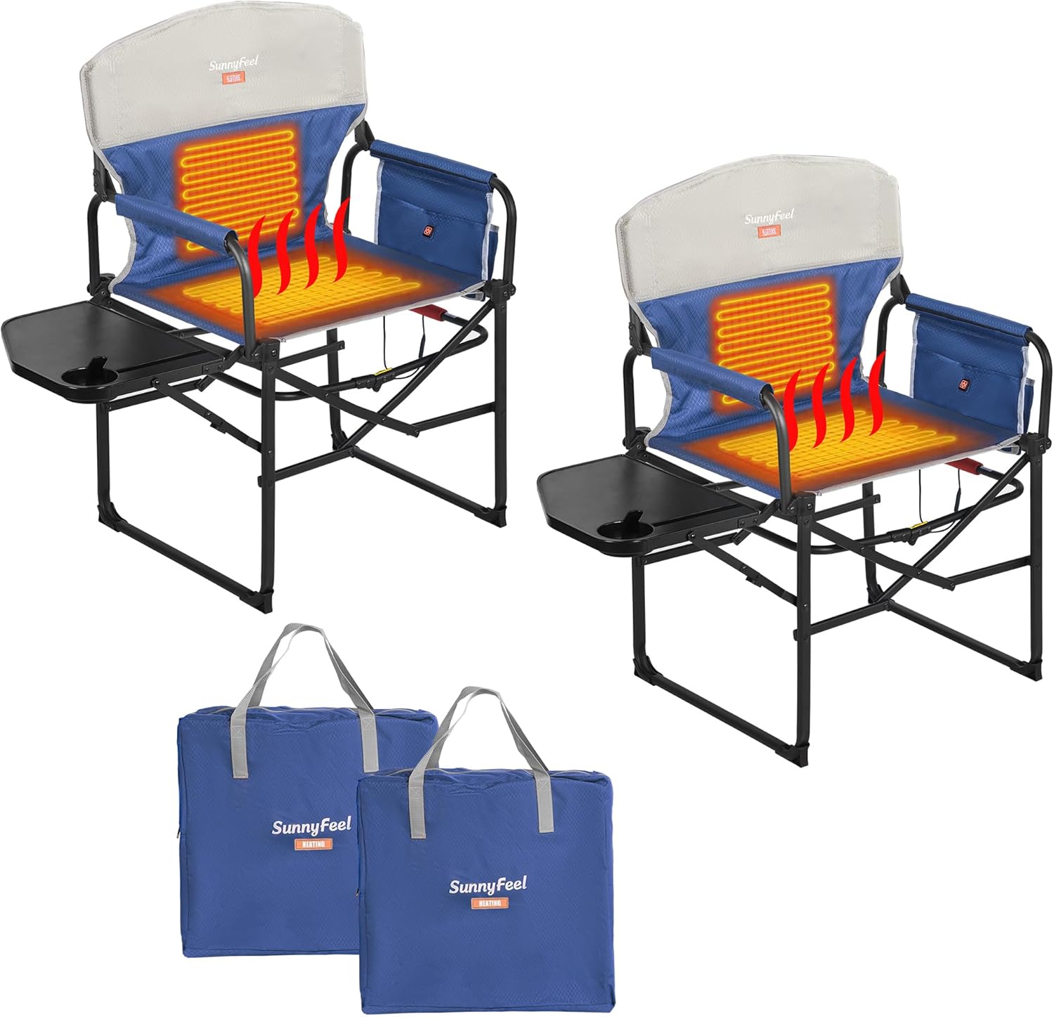 SUNNYFEEL Heated Camping Directors Chair
