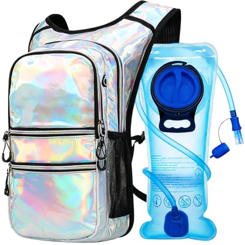 Hydration Backpack Pack, Water Backpack 20L Included 2L Hydration Bladder, Festival Essential - Rave Hydration Pack Hydropack for Hiking, Running, Biking, Festival Gear