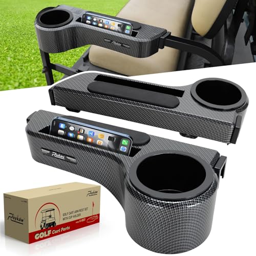 Roykaw Golf Cart Armrest w/Phone Slot