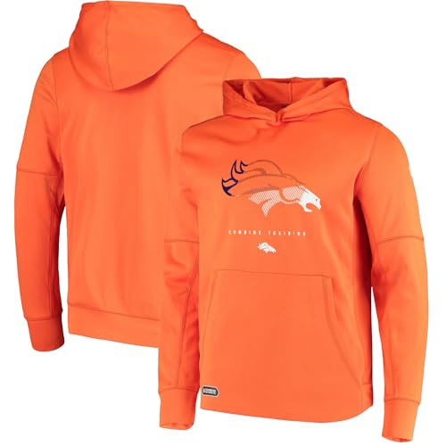 NFL Officially Licensed Kids Youth 8-20 Faded Primary Logo Watson Team Color Performance Pullover Hoodie