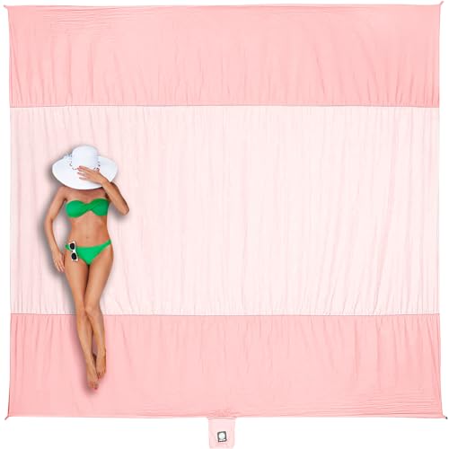 WEKAPO Extra Large Beach Blanket (10'x9')