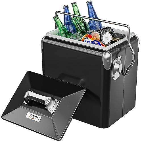 VINGLI 14qt Retro Metal Cooler