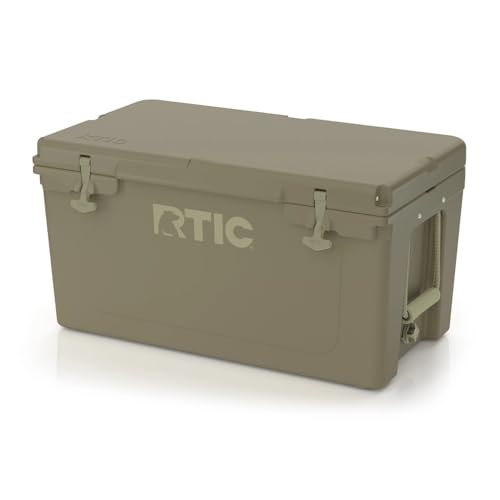 RTIC 65 QT Ultra-Tough Cooler Hard Insulated Portable Ice Chest Box for Beach, Drink, Beverage, Camping, Picnic, Fishing, Boat, Barbecue