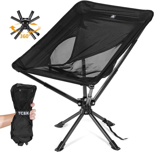 TCEK Upgraded Swivel Portable Chair