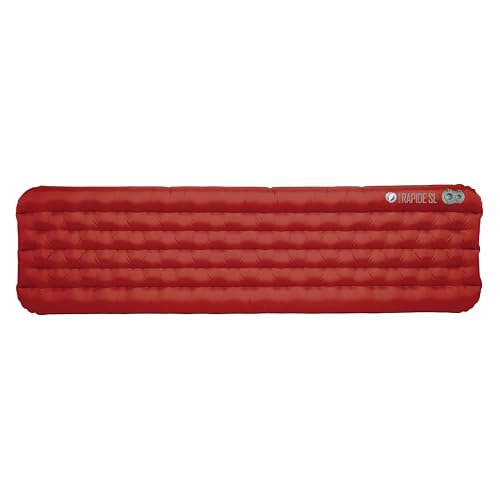 Big Agnes Rapide SL - Insulated Sleeping Pad, Ultralight, All Season Compact Backpacking And Hiking, Pumphouse Sack Included, Orange, 20x72 Regular