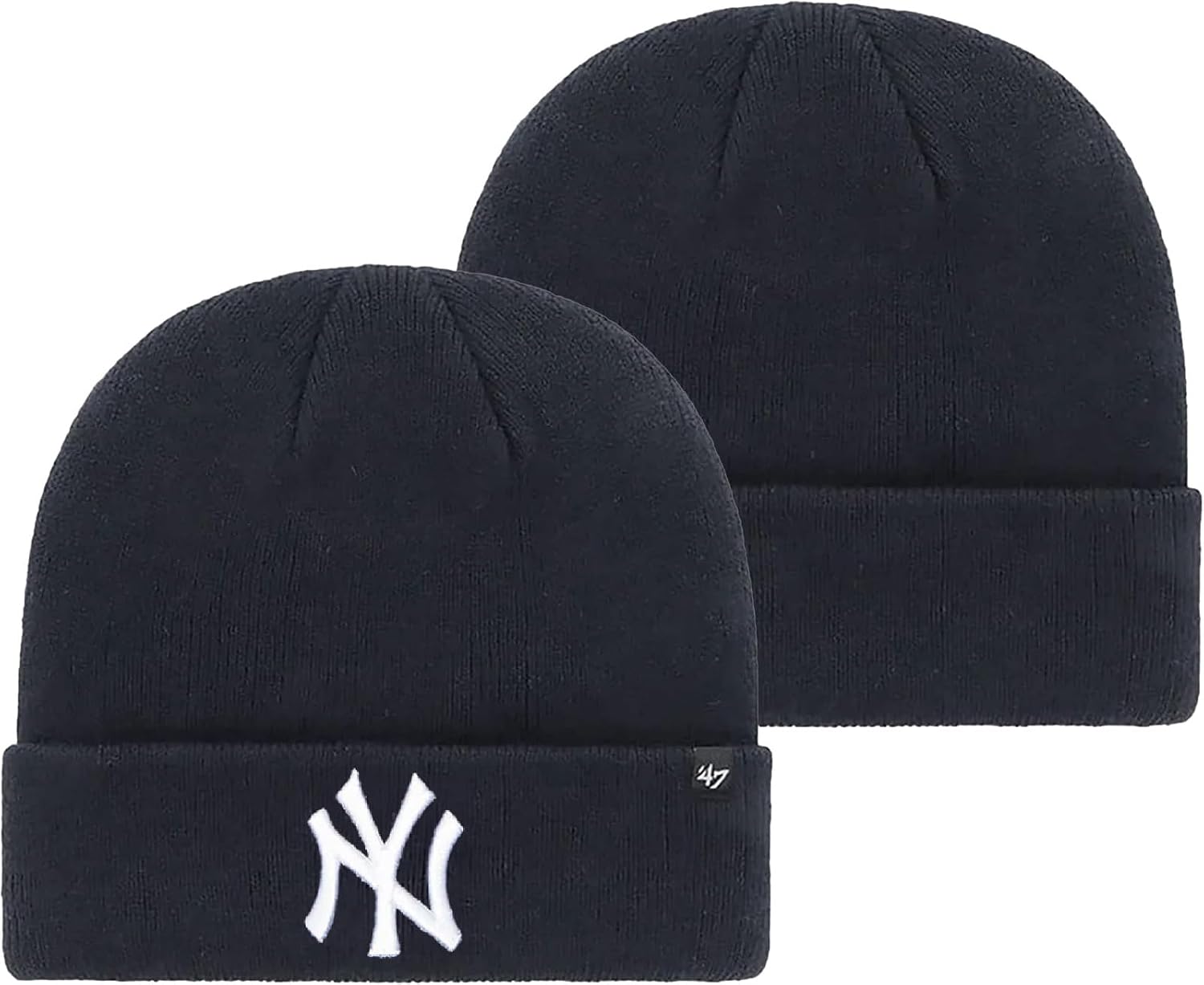 '47 MLB Unisex-Adult Primary Logo Cuffed Knit Primary Logo Team Color Beanie Hat Cold Weather Hat, One Size