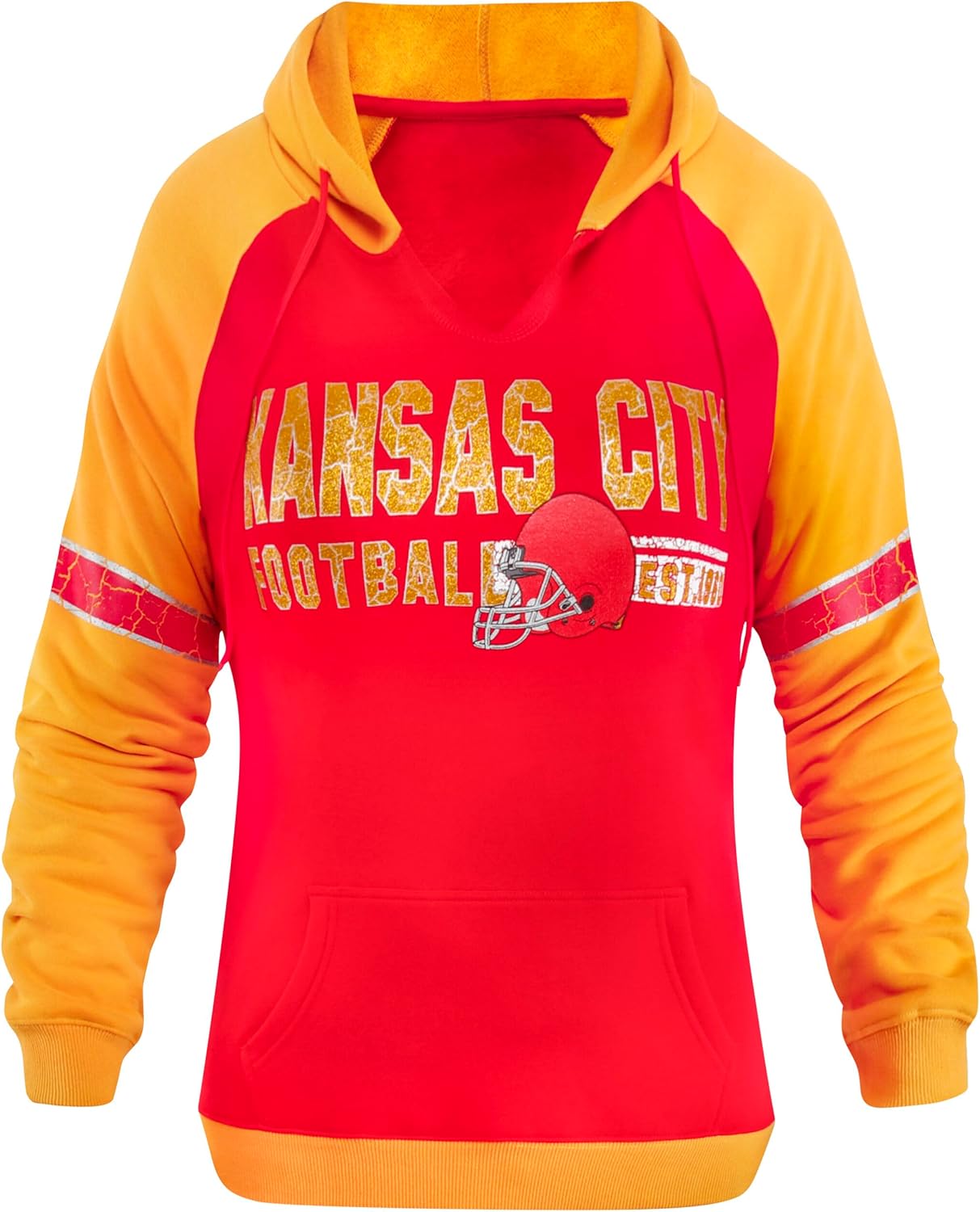 Fansamer V Neck Raglan Vintage Hoodie (Budget)