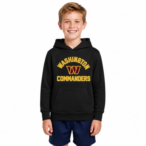 Team Fan Apparel NFL Youth Gameday Hooded Sweatshirt, Pro Football Hoodie Pullover Sweatshirt, Sports Apparel Boys and Girls
