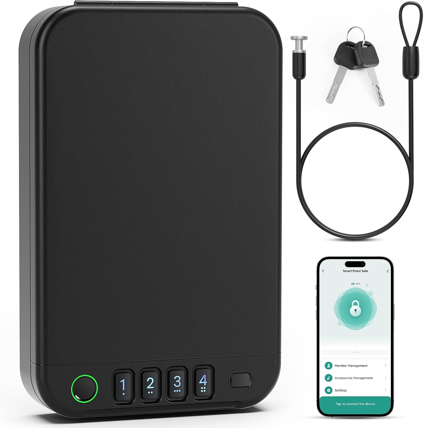 XGUNXBOX Portable Biometric Gun Safe