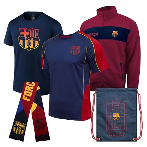 Icon Sports Pro League Ultimate Fan Pack  Officially Licensed 5-Piece Soccer Merch - Shirt, Jersey, Jacket, Scarf, Bag