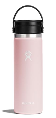 Hydro Flask Flex Sip Coffee Tumbler  Insulated Stainless Steel, Non Spill, Leak Proof Travel Coffee Cup 20 Oz Trillium Pink