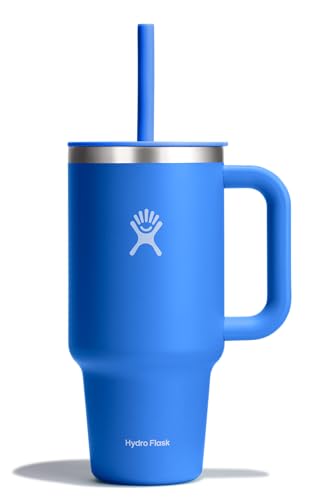 Hydro Flask 32 Oz Travel Tumbler with Handle, Lid and Straw - Insulated Stainless Steel in Cascade