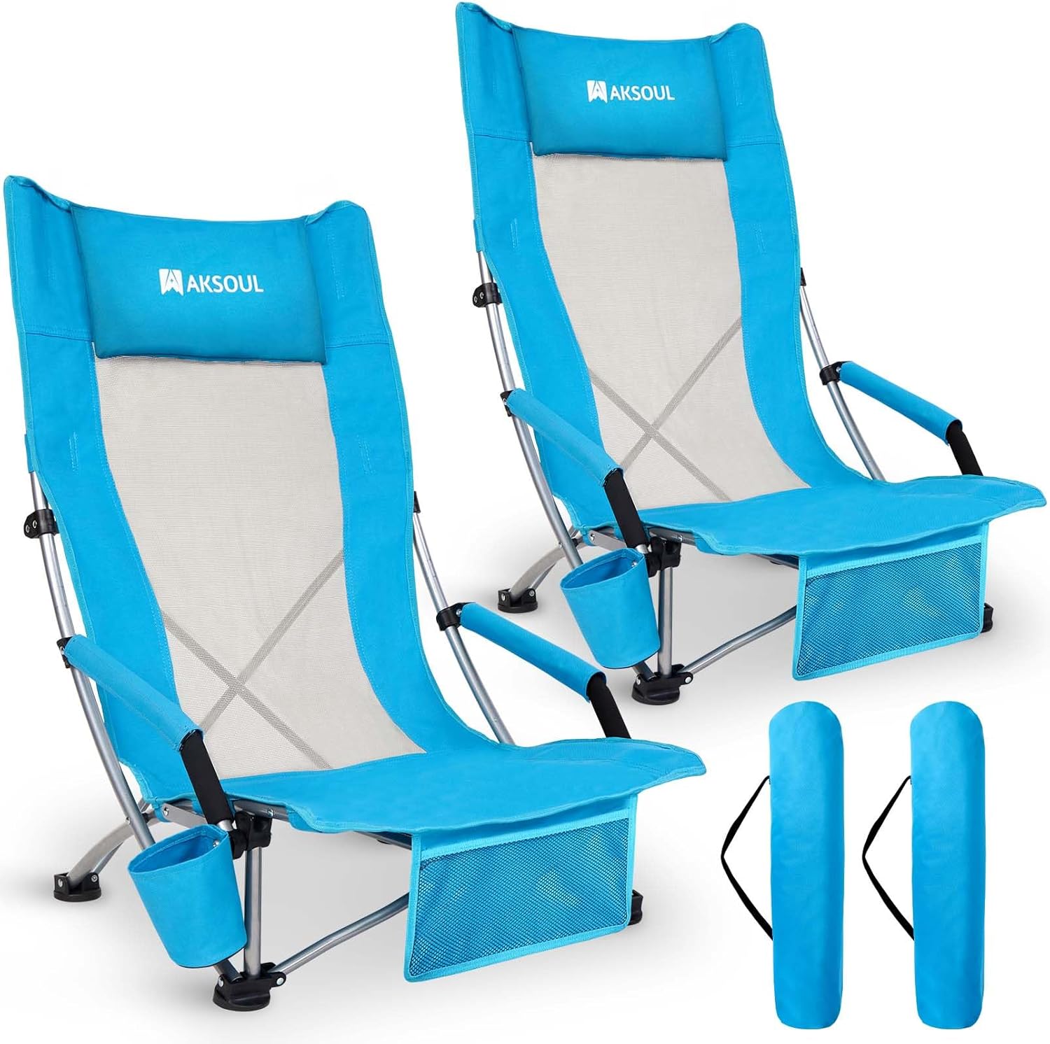AKSOUL Folding Beach Chair (Premium)