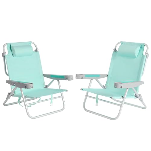 SUNNYFEEL Extra Wide Low Beach Chair