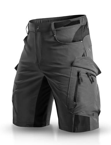 XKTTAC Men's Outdoor Quick Dry Lightweight Stretchy Shorts for Hiking, Tactical, Camping, Travel with 6 Pockets