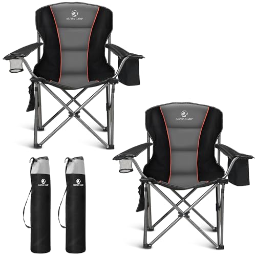 ALPHA CAMP Oversized Folding Camping Chair