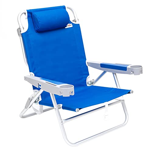 SUNNYFEEL Low Folding Beach Chair 500 LBS