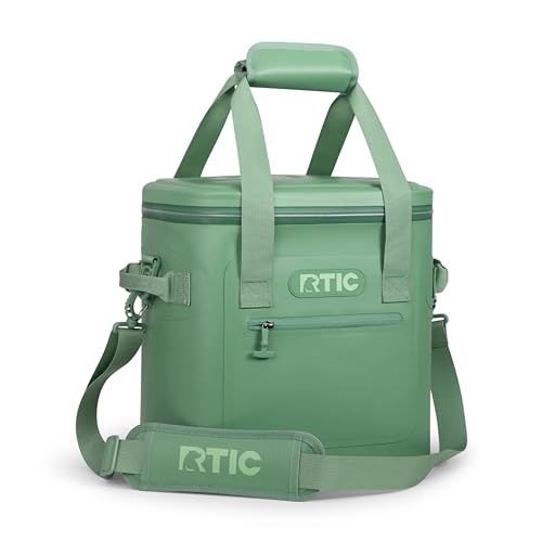 RTIC Ultra-Tough Soft Cooler 20 Can, Insulated Bag Portable Ice Chest Box for Lunch, Beach, Drink, Beverage, Travel, Camping, Picnic, Car, Trips, Floating Cooler Leak-Proof with Zipper