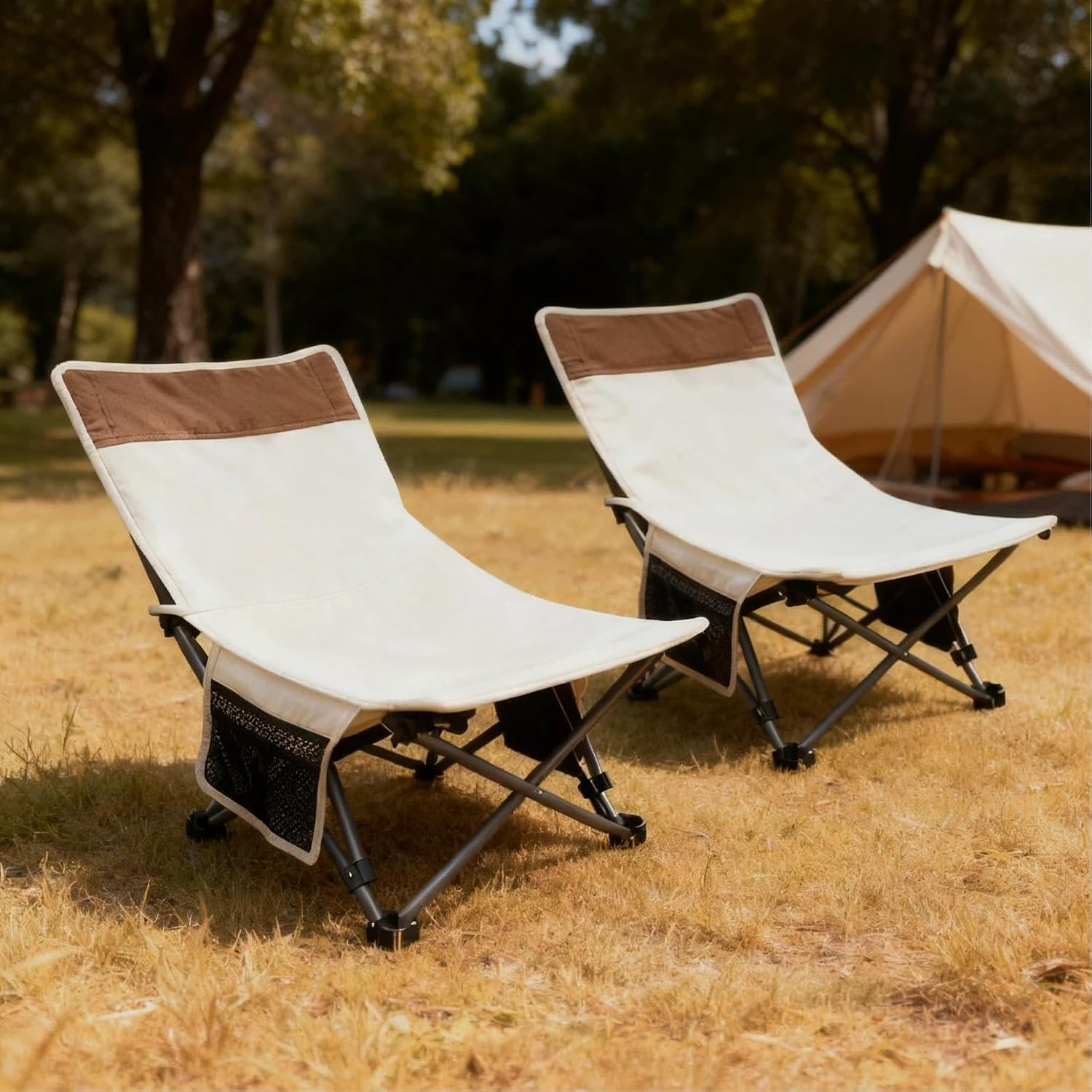Compact Backpack Camping Chairs (2 Pack)