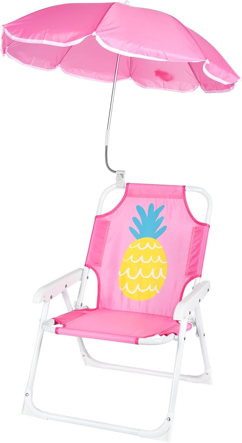 PLULON Kids Beach Chair with Umbrella (Pineapple)