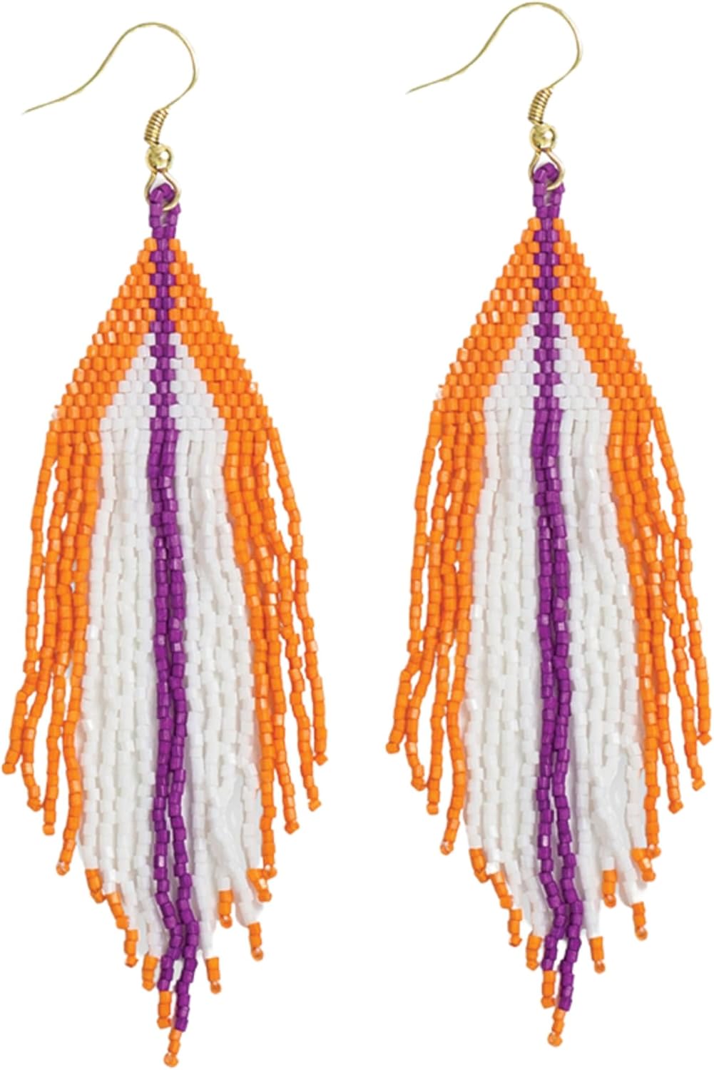 INK+ALLOY Game Day Luxe Beaded Fringe Earrings
