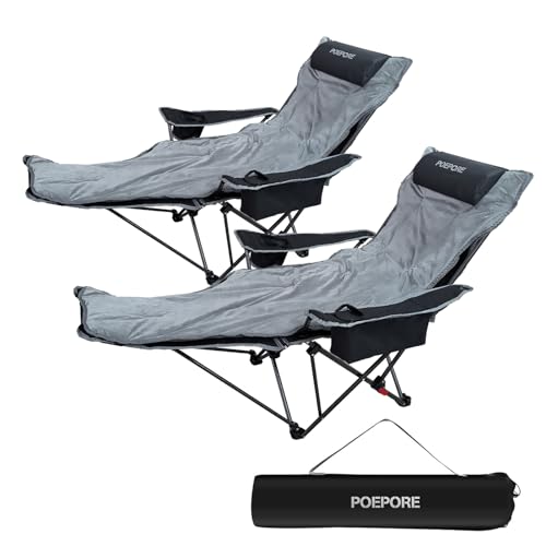 POEPORE Reclining Camping Chair (2-Pack)