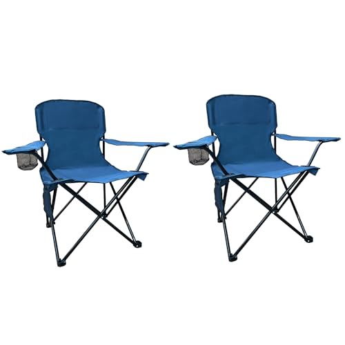 SAILARY 2PCS Lightweight Fold Chair (Cyan)