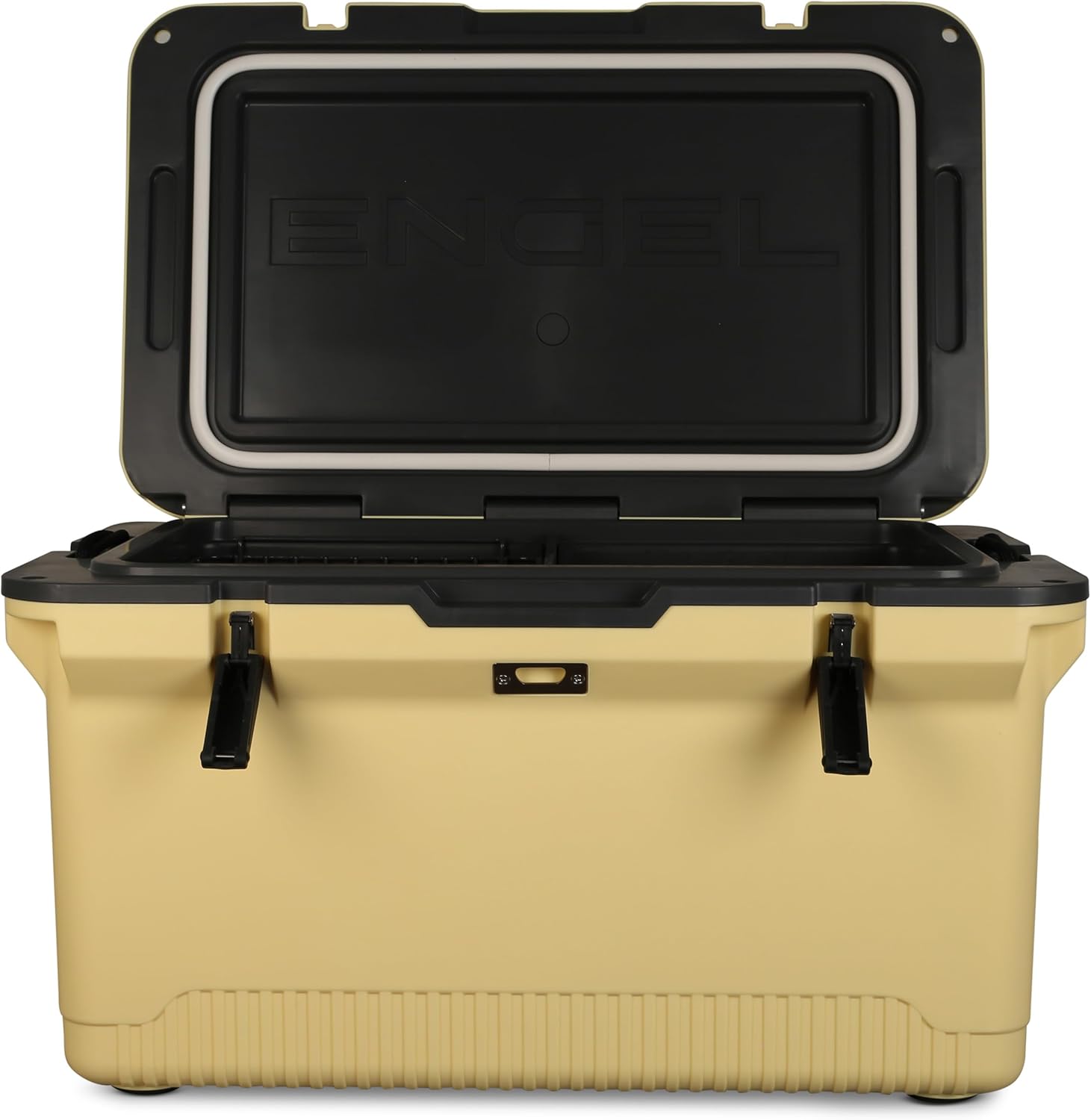 ENGEL 60 QT Ultra-Light Injection Molded Cooler - Ice Chest Keeps Ice up to 7 Days - Large Cooler Includes Wire Basket, Divider and Built-in Bottle Opener